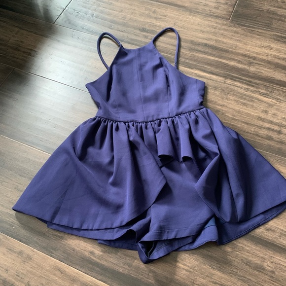 ANGEL BIBA navy romper with skirt overlay - Picture 9 of 15